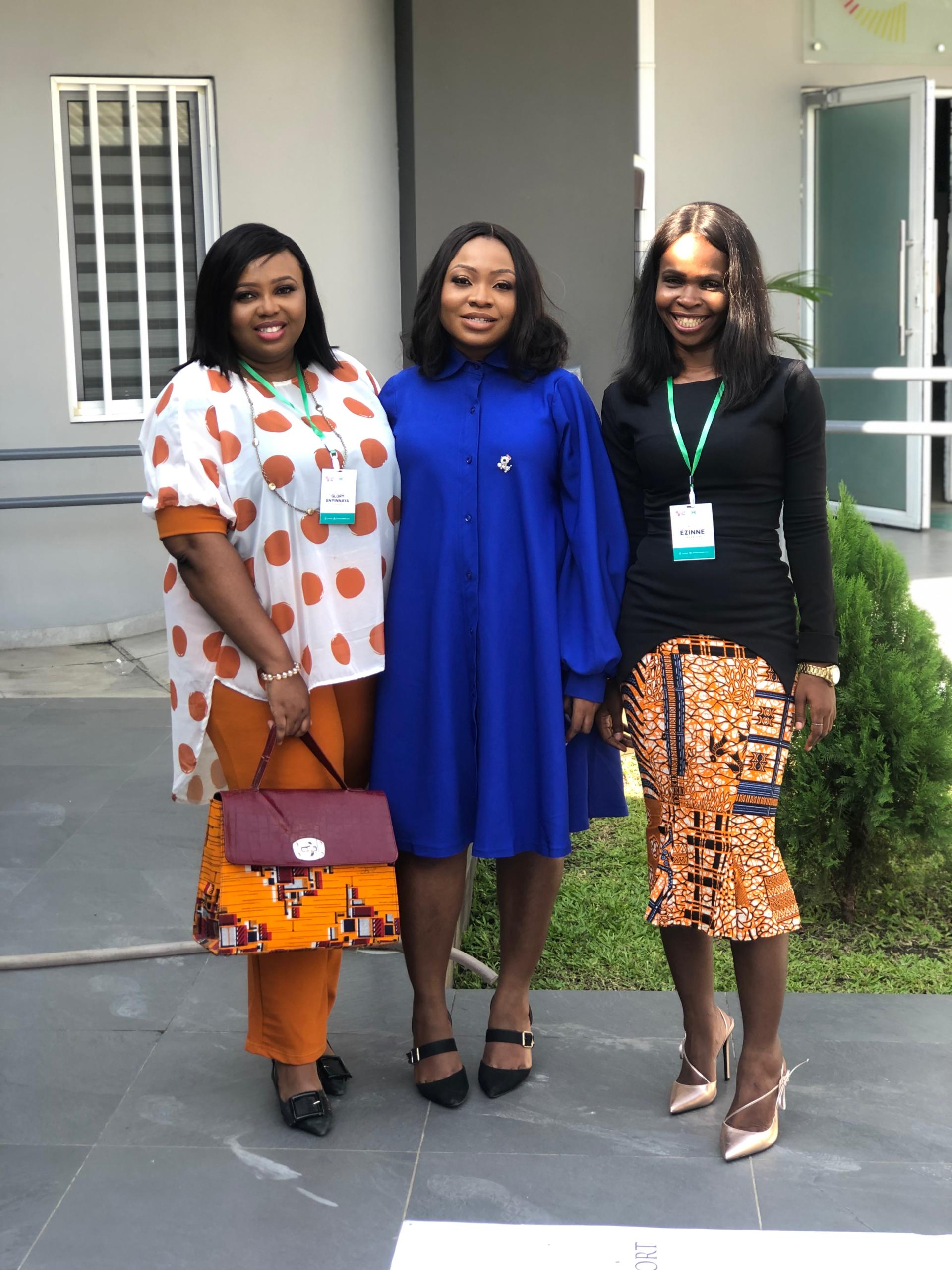 Women collaborating in a tech environment